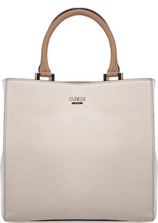 Бежевая сумка с тремя отделами Guess
