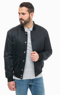 Однотонный бомбер на кнопках Calvin Klein Jeans