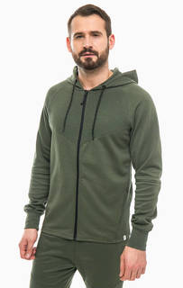 Зеленая толстовка на молнии Jack & Jones