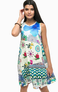 Платье из вискозы с цветочным принтом Desigual