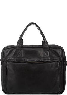 Кожаная сумка с отделением для ноутбука Gianni Conti