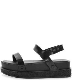 Черные сандалии на платформе Melissa