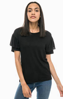 Черный джемпер с короткими рукавами Noisy May