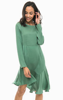 Зеленое платье ассметричного кроя Vero Moda