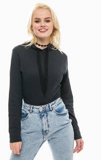 Серое хлопковое боди с капюшоном Cheap Monday