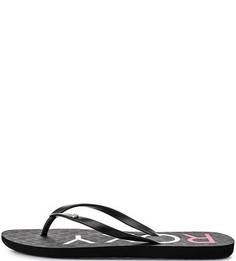 Пляжные сланцы черного цвета Roxy