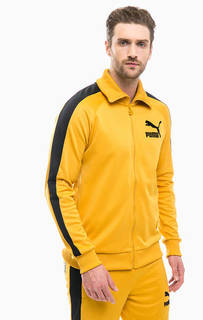 Желтая толстовка с высоким воротом Puma