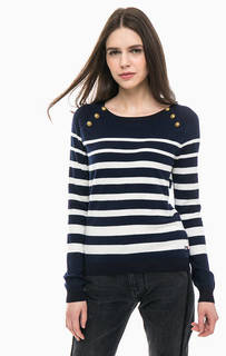 Хлопковый джемпер с застежками на вороте Scotch&Soda