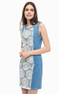 Джинсовое платье с вышивкой Desigual