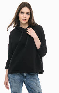 Черная хлопковая толстовка с капюшоном Scotch&Soda