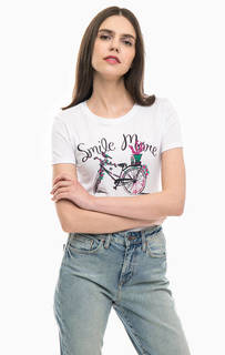 Хлопковая футболка с принтом Mavi