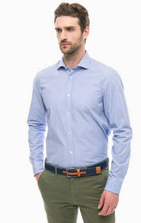 Синяя рубашка в полоску с длинными рукавами Scotch&Soda