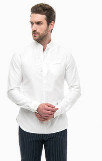Хлопковая рубашка с застежкой сверху Scotch&Soda