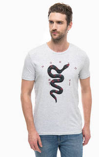 Хлопковая футболка с принтом Mavi