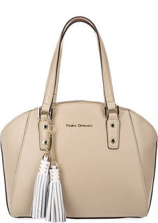 Бежевая сумка из натуральной кожи Fiato Dream