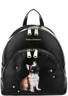 Кожаный рюкзак с принтом Fiato Dream