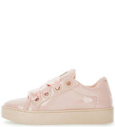 Бежевые кеды на платформе Guess