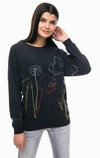 Хлопковый свитшот с вышивкой Desigual