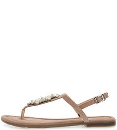 Замшевые сандалии с декоративной отделкой S.Oliver