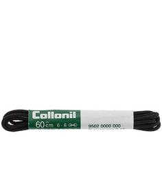 Тонкие шнурки черного цвета Collonil