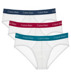 Комплект из трех белых трусов-брифов Calvin Klein