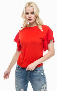 Красная футболка с короткими рукавами Noisy May