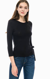 Джемпер черного цвета с круглым вырезом Armani Exchange