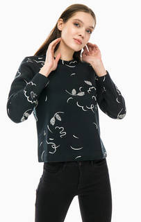 Черный свитшот с принтом Armani Exchange