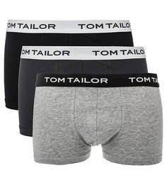 Комплект из трех хлопковых трусов-боксеров Tom Tailor