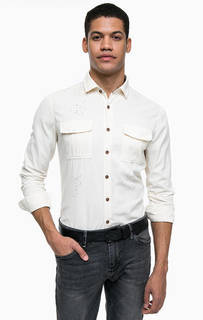 Хлопковая приталенная рубашка Mavi