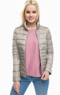 Бежевый пуховик с карманами S.Oliver