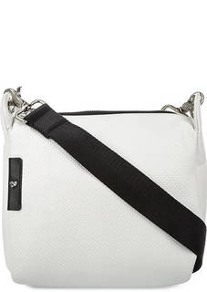 Белая кожаная сумка через плечо Mandarina Duck