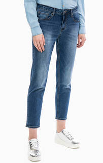 Капри из денима с потертостями Gaudi