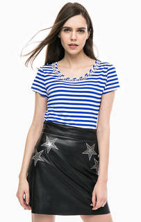 Футболка в полоску с декоративной отделкой Gaudi