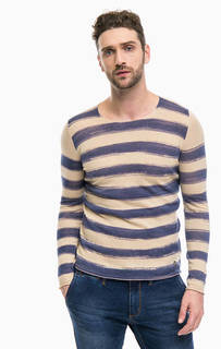 Бежевый джемпер в полоску Gaudi