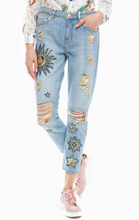 Рваные джинсы с декоративной отделкой Silvian Heach
