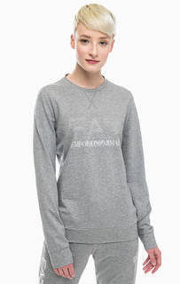 Тонкий свитшот с отделкой стразами EA7