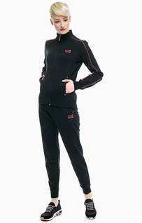 Хлопковый спортивный костюм с ярким принтом EA7