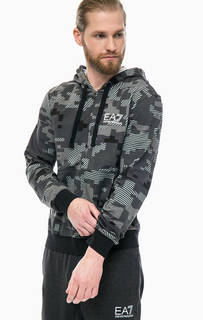 Толстовка на молнии с капюшоном EA7