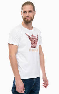 Хлопковая футболка с принтом Happiness