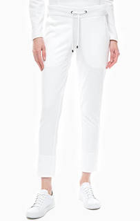 Белые трикотажные брюки джоггеры Juvia