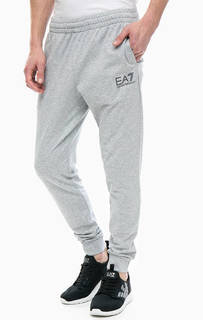 Брюки в спортивном стиле с манжетами EA7