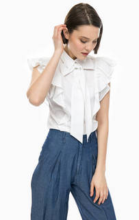 Хлопковая рубашка с оборками Kocca