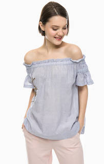 Блуза в полоску с открытыми плечами Kocca