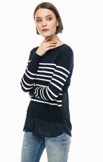 Хлопковый джемпер в полоску Kocca