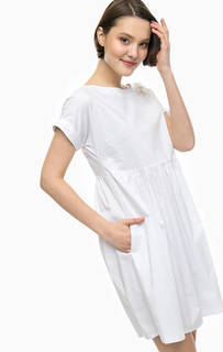 Белое платье свободного кроя Kocca