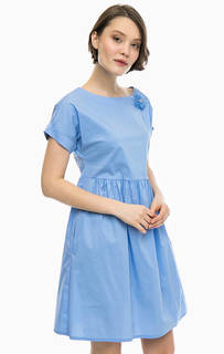 Синее платье свободного кроя Kocca