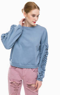 Хлопковый свитшот синего цвета Glamorous