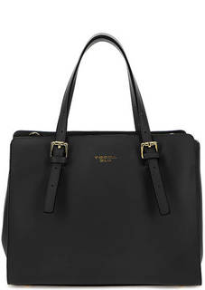 Черная сумка из гладкой кожи Tosca BLU