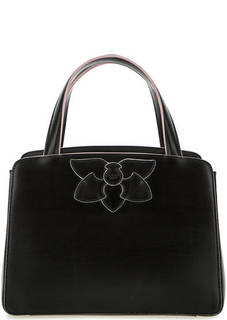 Кожаная сумка с широким плечевым ремнем Tosca BLU